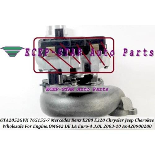 Turbo 765155 757608 743507 757608-5001S 765155-5004S A6420904780 A6420905980 For Mercedes Sprinter II 218 318 418CDI 518CDI W203