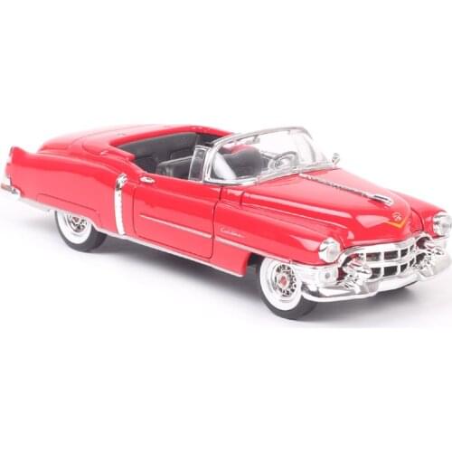 Welly 1/24 Scale Vintage 1953 Cadillac Eldorado Biarritz Luxury Car Diecasts & Toy Vehicles Model Metal Replicas Red Hobby Kids