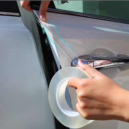 Car Door Edge Protector Sticker Strip PVC Film Transparent Anti Collision Guard Scratch Protector Rubber Seal Auto Protection
