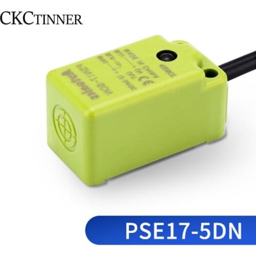 1PCS Square Metal Induction Proximity Switch Sensor PSN17-5DN PSN17-8DN Elevator Accessories Three-wire NPN