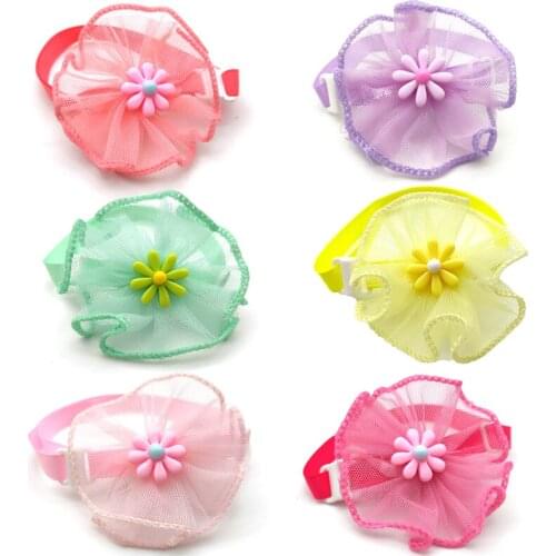 30/50 Pcs Dog Accessories for Small Dogs Luxury Cute Flower Style Dogs Pet Bow Ties Necktie Adjustable Puppy Collar Dog Ties