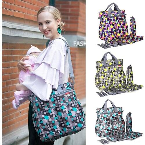 30cm Maternity 600DPU Mummy Bag Multifunction Waterproof Diaper Bag Large Capacity Nappy Bag Shoulder Bag Mobile Phone Straps