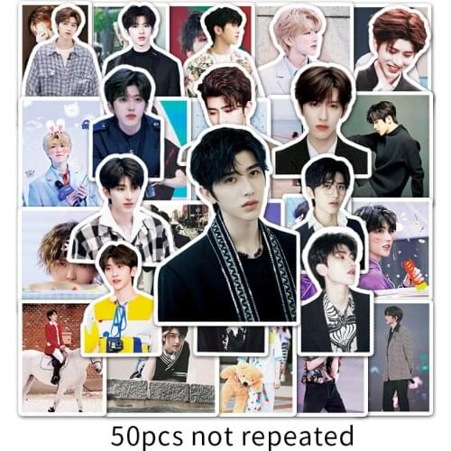 50PCS Male Singer Actor KUN Stickers for Children Anime Sticker Toy DIY Stationery Suitcase Skateboard Laptop Guitar Pegatinas