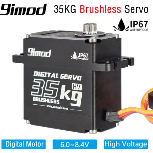 9imod Waterproof Servo BLS-HV35MG 35KG Metal Gear HV Brushless Digital Servo for RC Car Boat Robot DIY