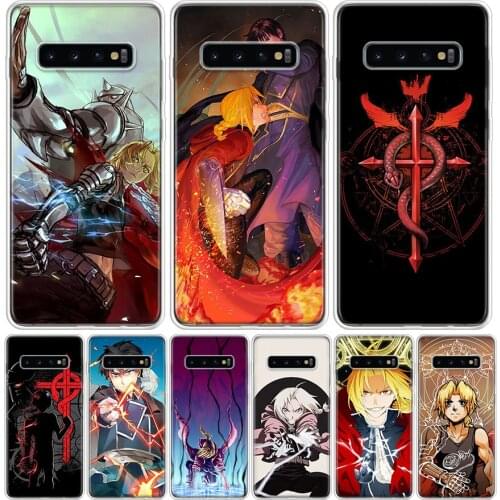 Fullmetal Alchemist Anime Phone Case For Samsung Galaxy S10 S21 S20 FE Ultra Note 10 9 8 S9 S8 S7 Plus Lite Pro + J4 J6 Coque Ca
