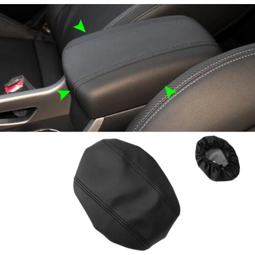 Center Armrest Leather Cover For Kia Sportage 2011 2012 2013 2014 2015 2016 Car Center Control Armrest Box Surface Cover Trim