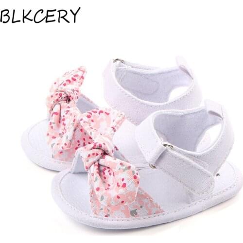 Fashion Brand Baby Girl Summer Shoes Infant Toddler Leather Shoes for Girl Soft Sole Cute Bowknot Princess Newborn Footwear