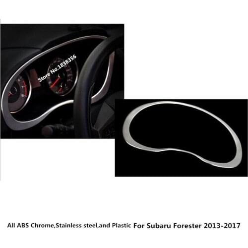 For Subaru Forester 2013 2014 2015 2016 2017 2018 Detector Trim Stainless Steel Dashboard Meter Instrument Panel Gauge Frame