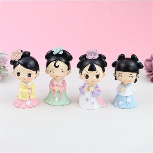 Home Decor Resin Crafts Desktop Carving Model Ancient Costume Princess Ornaments Car Decoration Accessories Dashboard Gift Toys