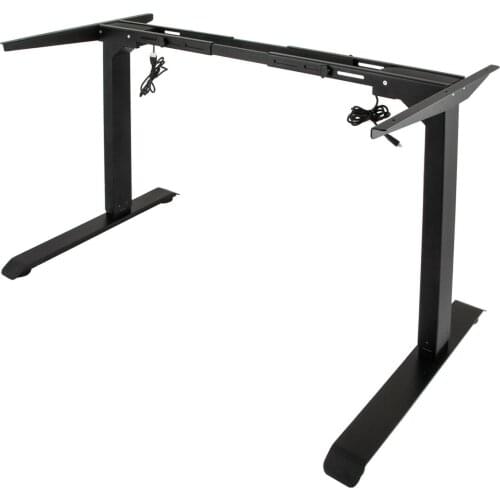 Electric Stand Up Desk Frame w/Dual Motor Height 27.9" to 46" Adjustable Standing Base Comfortable Work Station Sit or Stand