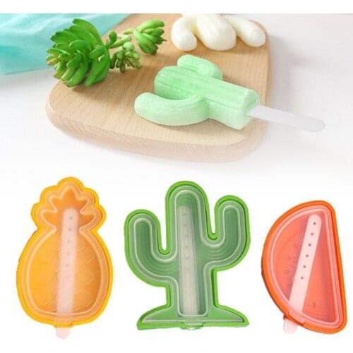 Ice Cream Mold with Reusable Stick DIY Ice Sucker Soft Dessert Mould Ice Pop Maker for Home Kitchen xqmg Ice Cream Tools Kitchen