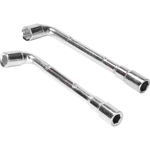 6 mm 7 mm L-Shaped Wrench Chrome-Plated Double-End Perforated L-Shaped Socket Wrench E3D/MK8 Nozzle Socket Mini Wrench