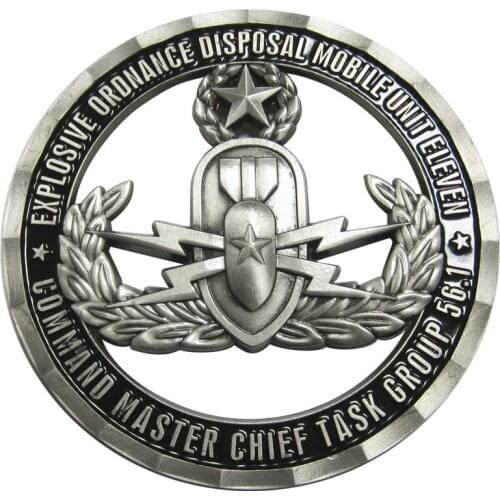 Custom metal silver antique Challenge Coins with cut out cheap hollow metal coins