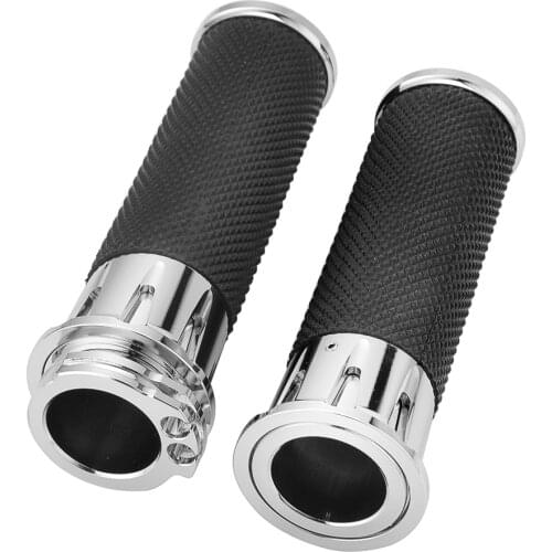 JAER Motorcycle Handlebar 1" inch 25mm Cross Grip Hand Grips for Harley Sportster Cruiser Bobber Chopper Custom