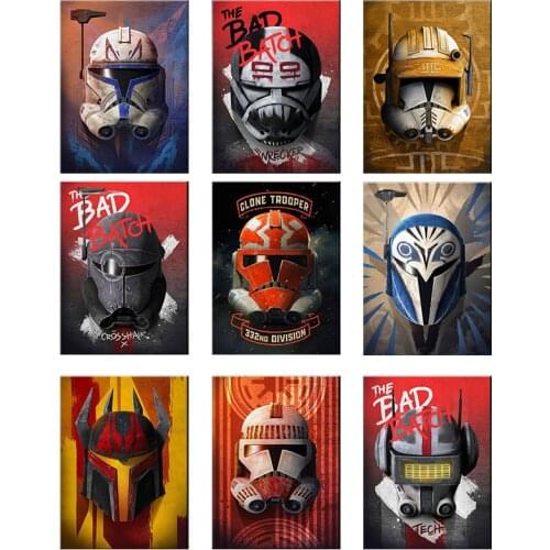 Marvel Movie Pictures Star Wars Poster Printing Canvas Painting Living Room Home Decor Childrens Room Decoration Painting