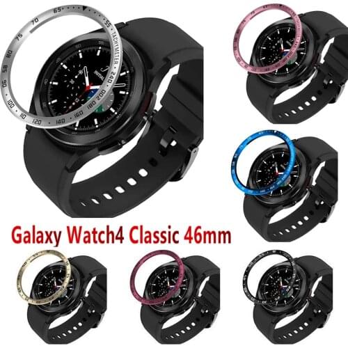 Aluminum Alloy Watch Bezel Ring Styling Cover For Samsung galaxy watch4 classic 46MM Protection Ring Smart Watch Accessory New