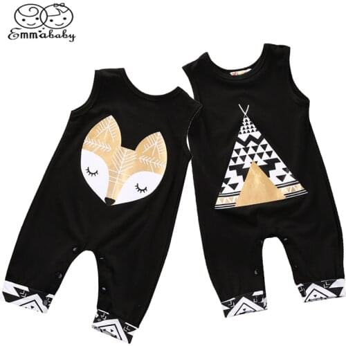 Baby Fox Rompers Baby Clothes Baby Rompers Newborn Boy Infant Baby Boys Girls Cute Fox Romper Jumpsuit Outfit Clothes
