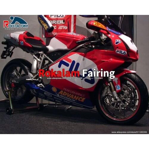 Aftermarket Body Set For Ducati 999 749 2003 2004 999/749 Red White Motorcycle Fairing Kit (Injection Molding)