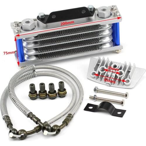 Oil Cooling Cooler Radiator For 50 70 90 110 Horizontal Engine Dirt Pit Monkey Bike ATV Motorcycle BOSUER KAYO APOLLO