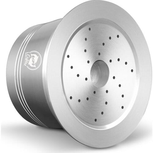 Reusable Caffitaly Tchibo Cafissimo ALDI Expresso Refillable K-fee Coffee Capsule Pod Filters Stainless Steel with Tamper Spoon