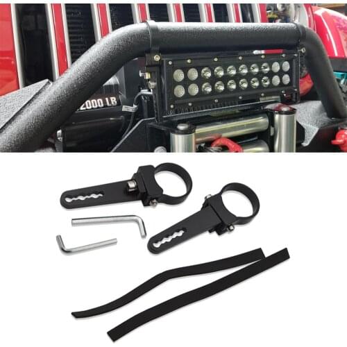 2 inches Roll bar Mount Bracket Bullbar Nudge Bar Tube Clamp Kit Adjustable Fit Most ATV UTV Pickup Truck Polaris RZR JEEP
