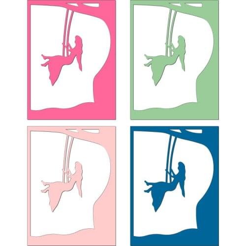 New Card girl Wooden Die Scrapbooking C2881 Cutting Dies Multiple Sizes Compatible With Most Die Cutting Machines