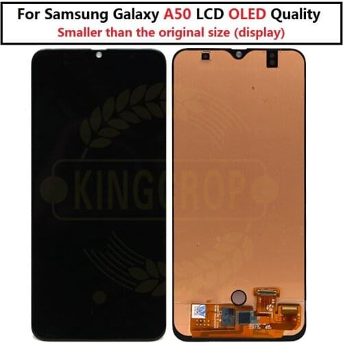 OLED For Samsung galaxy A50 A505F/DS A505F A505FD Display with frame Touch Screen Digitizer Assembly For Samsung A50 lcd