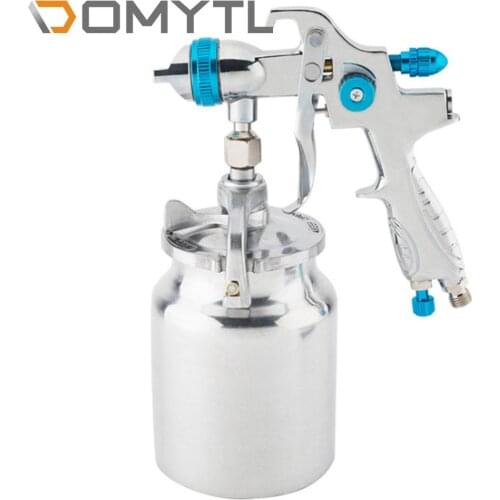 1000cc Lower Pot Spray Gun Car Paint Sprayers Gun Repair Tool Air Spray Gun Automatic Spraying 1.7mm