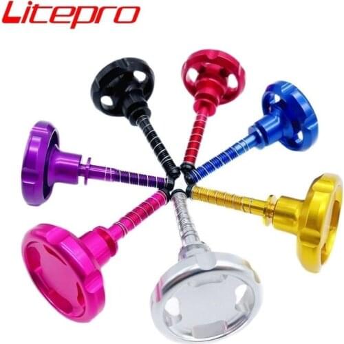 Litepro Folding Bike Frame Stem Hinge Fixing Bolt For Brompton Hinge Levers Aluminum Alloy Knob Hinge Clamp Bolt