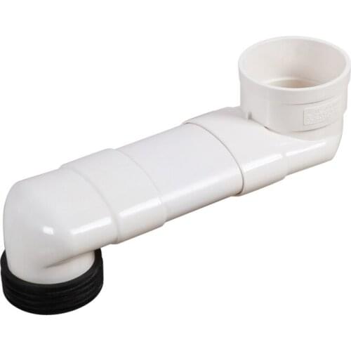 Flush Toilet Shifter Flat Tube Lengthened Adjustable Toilet Toilet Toilet Displacement Sewer Displacement Device Closestool