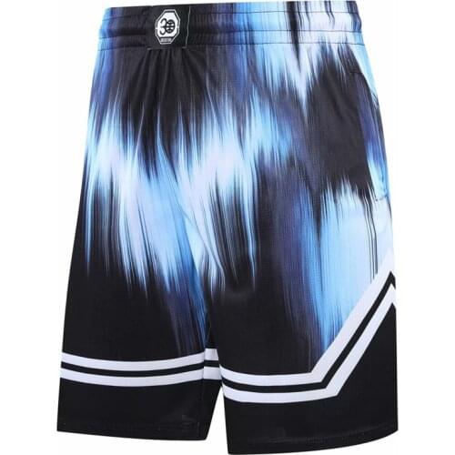 Personality Trendy Basketball Shorts Adult Zipper Pockets Sports Shorts Training Fitness Running Board Casual Loose Short Pants