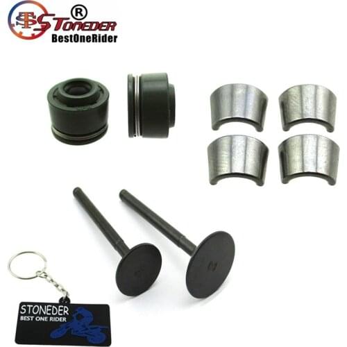 STONEDER 23mm 28mm Inlet Exhaust Valves Stems Seals For Zongshen Z155 1P60YMJ Stomp Demon X Thumpstar Explorer Braaap Atomik DHZ