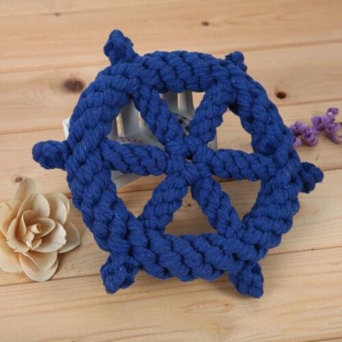 Pet supplies cotton rope rudder braided dog bite molar pet toy,Q148