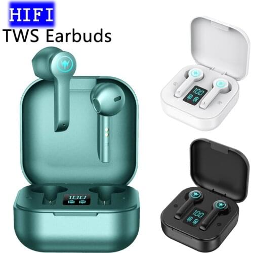 TWS Wireless Earphone Bluetooth 5.0 Earbuds with Mic Touch Control Stereo Ear Buds Sport Headset IPX5 Waterproof LED Display