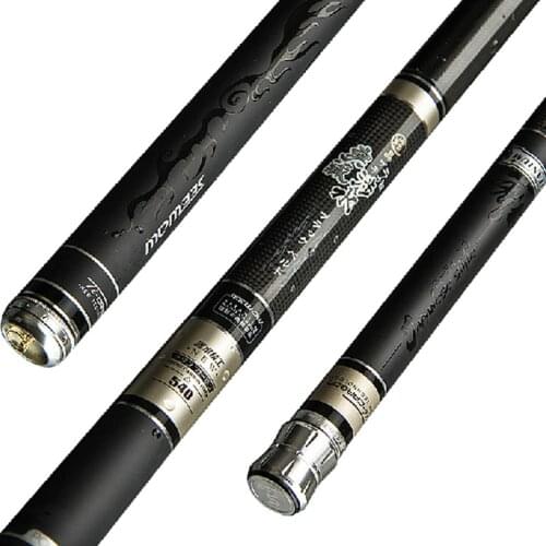 Carbon taiwan fishing rod 7.2M ultra-light hard fishing rod carp fish rod hand pole 28 tone Good toughness