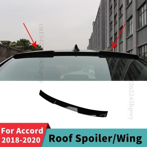 Carbon Fiber Boot Lip Roof Rear Spoiler Wing Splitter Diffuser Tuning Accessories Styling Refit for Honda Accord 2018 2019 2020