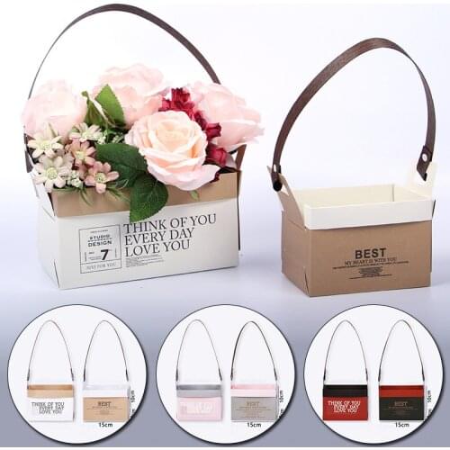 Packaging Bag Florist Handy Flower Bags Packaging Bag Florist Handy Flower Bags Gifts Wedding Party Favor Rose Cake Storage Box