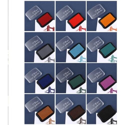 W3JD Handmade DIY Water Based Scrapbooking Finger Paint Ink Pad for Rubber Stamps Printing Wood Paper Inkpad