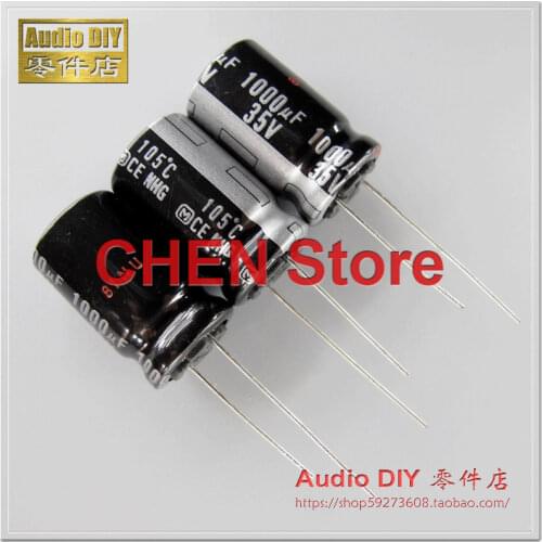 10PCS/20PCS Original Matsushita NHG 35V1000UF 12.5X20MM CE nhg 1000uf 35v Audio electrolytic capacitor 1000uF/35V 105 degrees