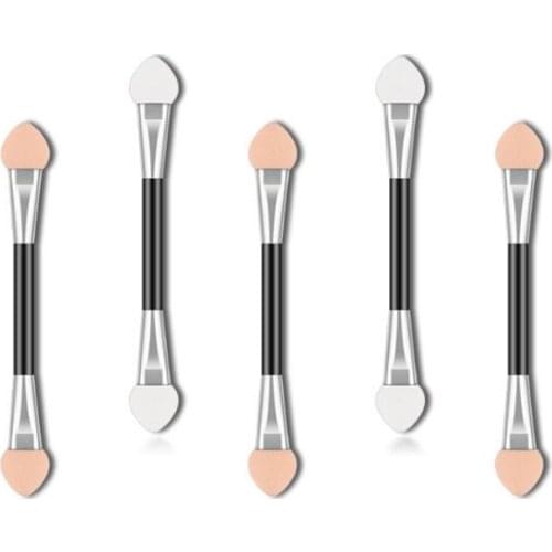 1200pcs/lot Multi 8CM Double-Headed Eye Shadow Stick Latex Cotton Eye Brush Eyeshadow Applicator Makeup Tool HA2391