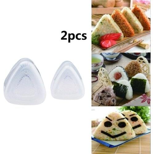 2 Pcs/Set Triangle rice ball mold