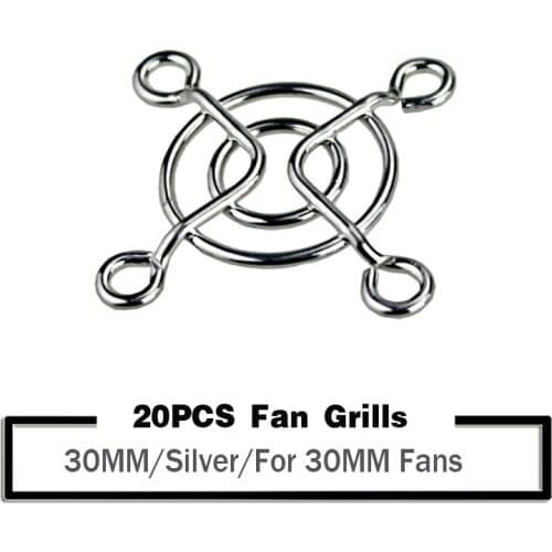 20 Pieces 30mm Metal Mesh Finger Guard Protective Net Fan Grill 3CM 30mmx30mm Protector Metal Finger Guard