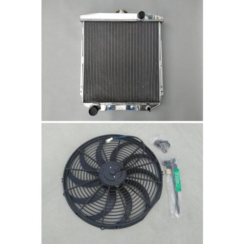 3 ROW HIGH-PERFORMANCE ALUMINUM RADIATOR FOR FORD FAIRLANE CAR SEDAN WAGON MAINLINE 1955-1957 55 56 57+FAN