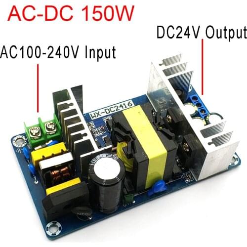 AC-DC 150W 24V 6A AC 100-240V To DC 24V 6A 9A Switching Power Supply Module AC-DC