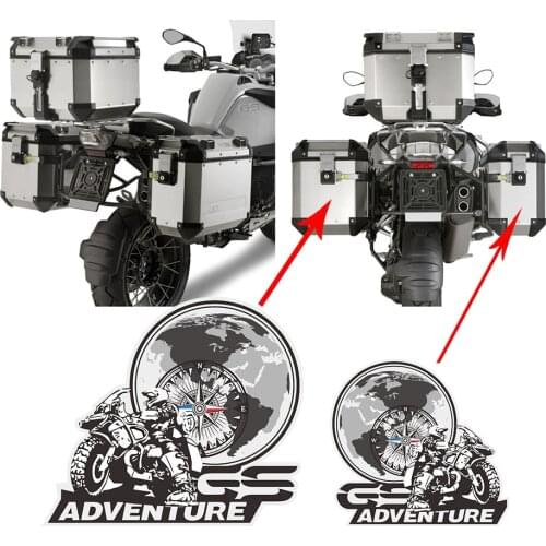 For BMW R1200gs F850gs F800gs R1250gs F750gs R1150gs G310gs R 1200 F800 GS Adventure Panniers Luggage Aluminium Stickers Trunk
