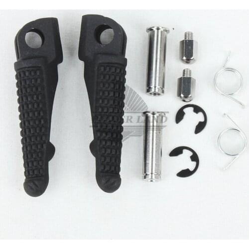 Free Shipping Brand New Black Motorcycle Front Aluminum Rider Insert Foot Rest Pedal Footpeg For Kawasaki Ninja ZX6R ZX636 ZX-6R