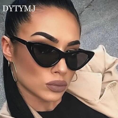 DYTYMJ Retro Cat Eye Sunglasses Women Luxury Designer Sunglasses Woman Cateye Sun Glasses Oculos Feminino Gafas De Sol Hombre