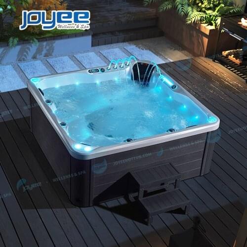 JOYEE OEM US Acrylic Balboa Control Garden Hot Spring Spa 5 Person Air Jets Hydro Whirlpool Outdoor Jacuzzi