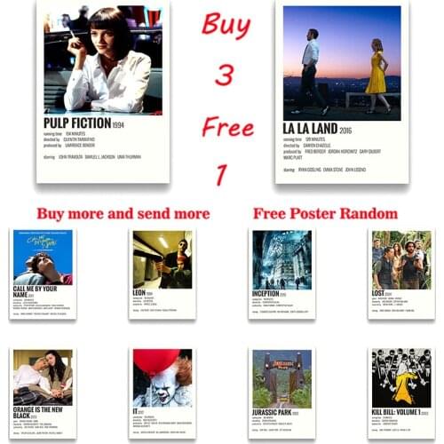 Classic Movie Back To The Future Quentin Tarantino Teen Wolf The Godfather Coated paper poster Decoration Frameless