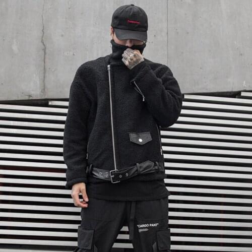 Good quality autumn winter men Korean style wool bomber jacket man vintage hip hop coat warm fleece jackets jaqueta masculino